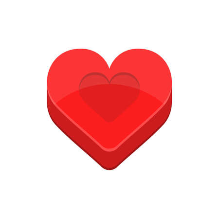 Heart vector design illustration isolated on white backgroundのイラスト素材