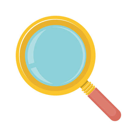 Magnifying glass vector design illustration isolated on white backgroundのイラスト素材