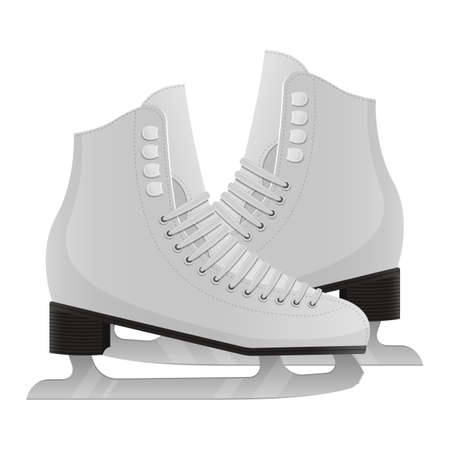 Ice skates vector design illustration isolated on white backgroundのイラスト素材