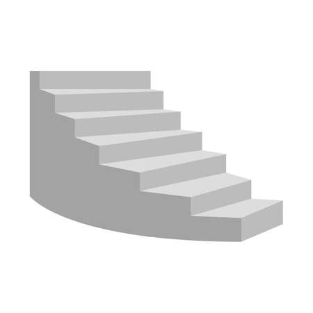 Stairs vector design illustration isolated on white backgroundのイラスト素材