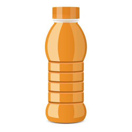 Juice bottle vector design illustration isolated on white backgroundのイラスト素材