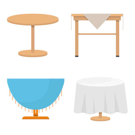 Wooden table vector design illustration isolated on white backgroundのイラスト素材