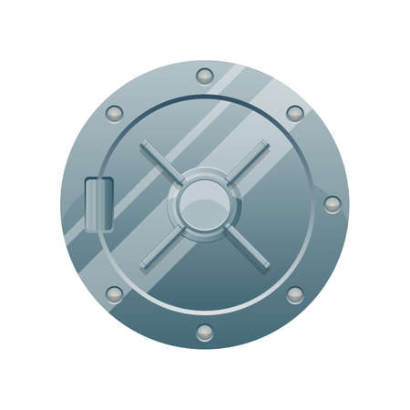 Bank vault vector design illustration isolated on white backgroundのイラスト素材