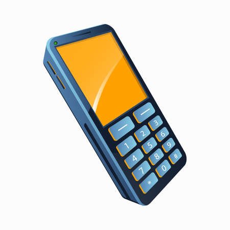 Old cell phone vector design illustration isolated on white backgroundのイラスト素材
