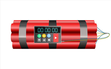 Dynamite vector design illustration isolated on white backgroundのイラスト素材