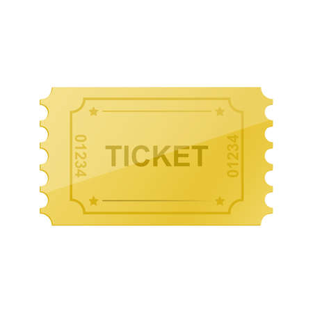 Ticket vector design illustration isolated on white backgroundのイラスト素材