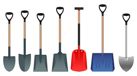 Shovel vector design illustration isolated on white backgroundのイラスト素材