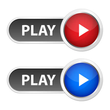Play button vector design illustration  isolated on backgroundのイラスト素材