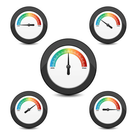 Benchmarking watch vector design illustration isolated on white background