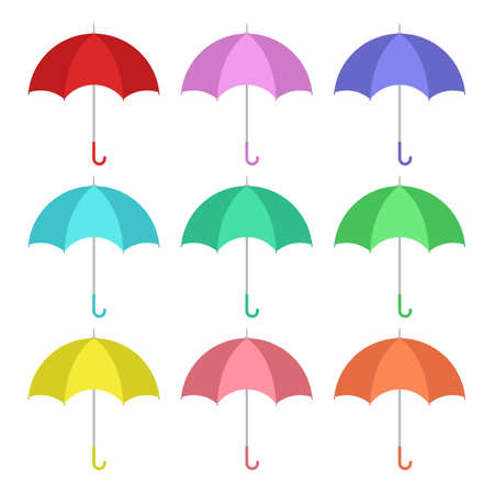 Umbrella vector design illustration isolated on white backgroundのイラスト素材
