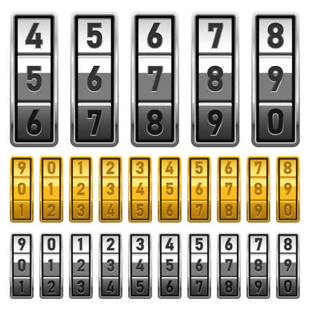 Combination lock vector design illustration isolated on white backgroundのイラスト素材