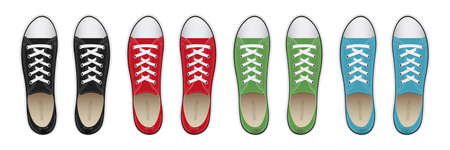 Sneakers vector design illustration isolated on backgroundのイラスト素材