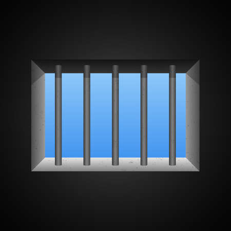 Prison window vector design illustrationのイラスト素材