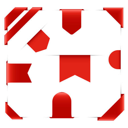 Banner set vector design illustration isolated on white backgroundのイラスト素材