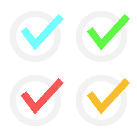 Check mark vector design illustration isoalted on white backgroundのイラスト素材