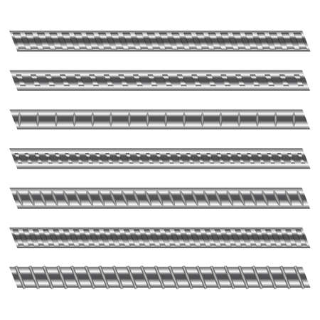 Construction reinforced steel vector design illustration isolated on white backgroundのイラスト素材