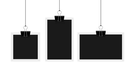 Vintage photo frame vector design illustration isolated on backgroundのイラスト素材