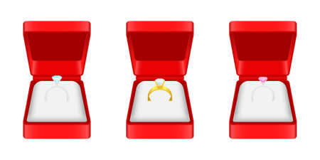 Engagement ring vector design illustration isolated on white backgroundのイラスト素材