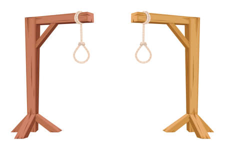 Gallows vector design illustration isolated on white background