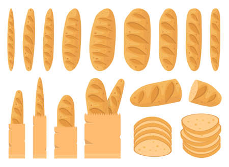 Fresh bread vector design illustration isolated on white backgroundのイラスト素材