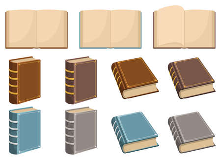 Old vintage book vector design illustration isolated on white backgroundのイラスト素材