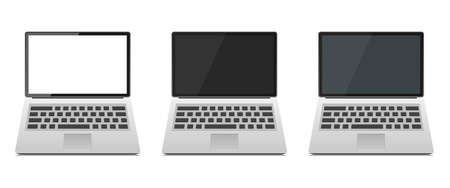 Laptop device vector design illustration isolated on white backgroundのイラスト素材