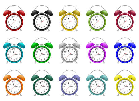 Alarm clock vector design illustration isolated on white backgroundのイラスト素材