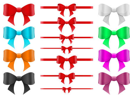 Tied bow vector design illustration isolated on white backgroundのイラスト素材