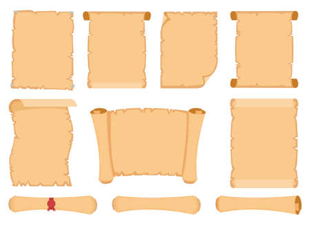 Papyrus scroll vector design illustration isolated on white backgroundのイラスト素材