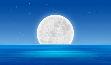 Sea landscape background vector design illustrationのイラスト素材