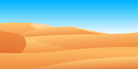 Desert landscape background vector design illustrationのイラスト素材