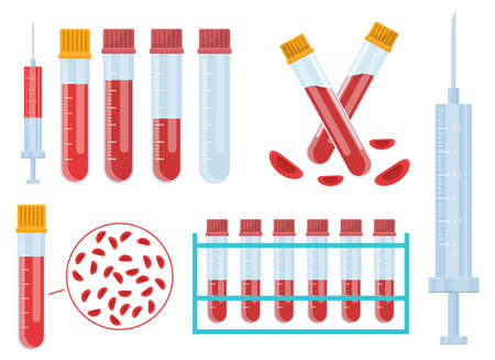 Blood test vector design illustration isolated on white backgroundのイラスト素材
