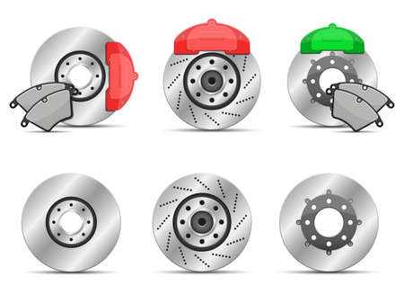 Brake disk vector design illustration isolated on white backgroundのイラスト素材
