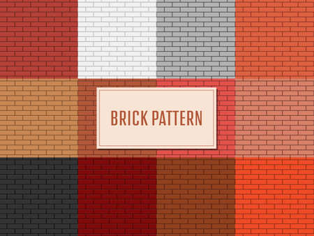 Brick wall pattern vector design illustrationのイラスト素材