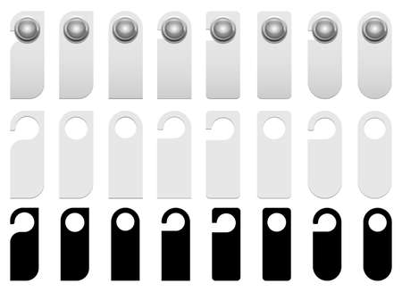 Door hanger vector design illustration isolated on white backgroundのイラスト素材