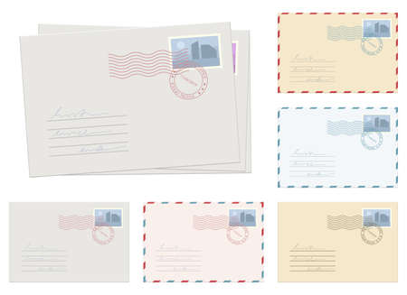 Mail envelope vector design illustration isolated on white backgroundのイラスト素材