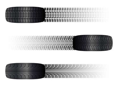 Tire vector design illustration isolated on white backgroundのイラスト素材