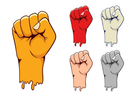 Fist vector design illustration isolated on white backgroundのイラスト素材