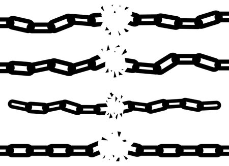 Chain vector design illustration isolated on white backgroundのイラスト素材