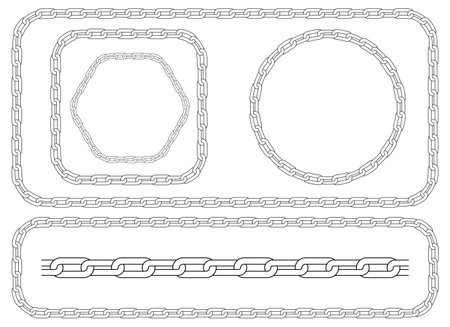 Chain vector design illustration isolated on white backgroundのイラスト素材