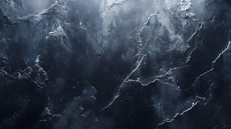 A dark blue background with a few white dots. The background is a representation of the oceanの写真素材