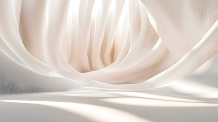 A white and gray image of a cave with trees in the background. The cave is very long and narrow, and the trees are sparsely scattered throughout the sceneの写真素材