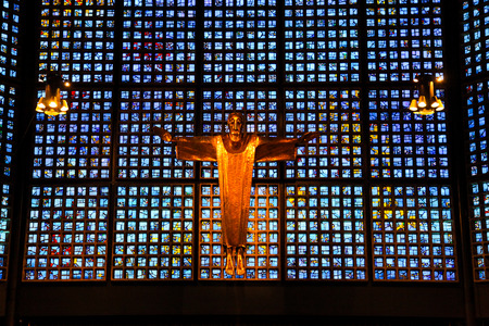 Kaiser Wilhelm Memorial Church in Berlinの写真素材