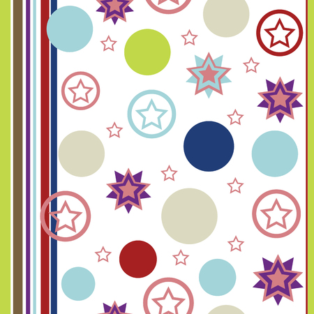 Simple geometrical vector repeat seamless patternのイラスト素材