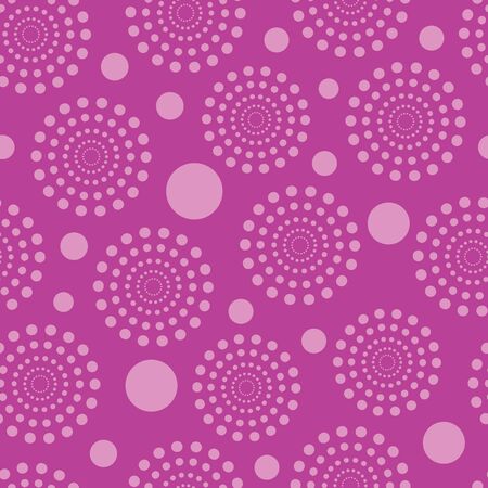 Simple polka dots vector repeat seamless pattern background. Perfect use for wallpaper, giftwrap, fabric, packaging, stationary etc.のイラスト素材