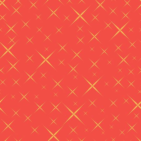 Vector geometric yellow stars 70s retro vintageのイラスト素材