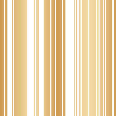 Vector geometric golden vertical lines seamless pattern background on white surfaceのイラスト素材