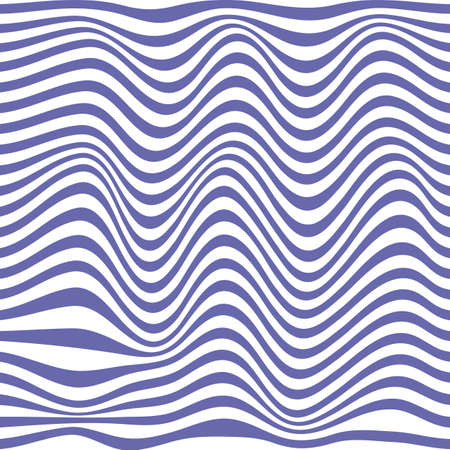 Very Peri colored waves vector seamless pattern background
