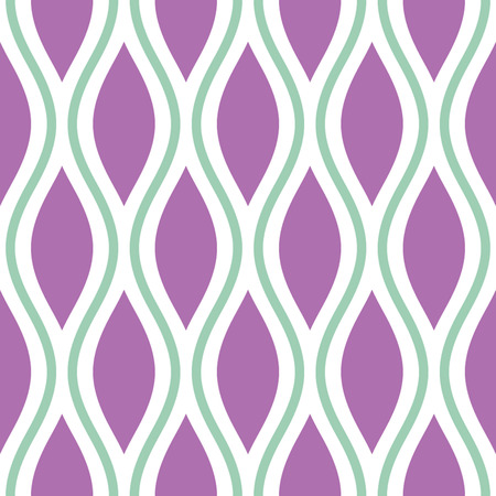 Seamless Oval and Double-S Ogee Background Pattern のイラスト素材
