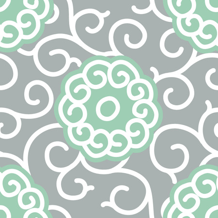 Traditional Japanese Fabric Seamless Background Pattern のイラスト素材